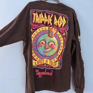 Trippie Land Dark Grey Long Sleeve Graphic Tee